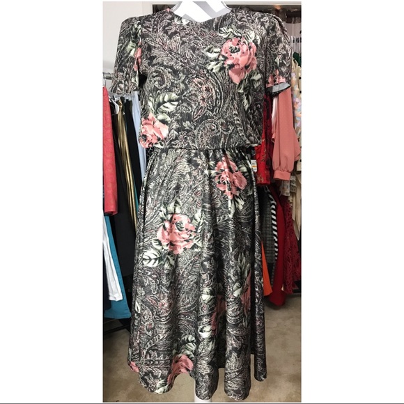 Vintage Rose Dress Cute